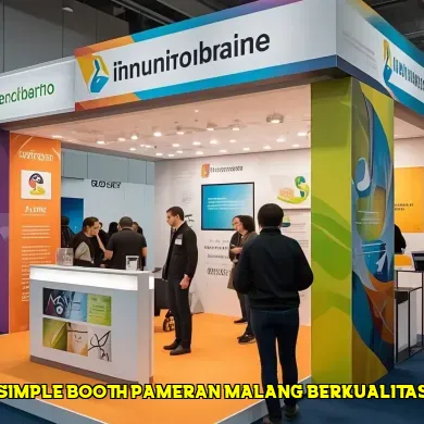 simple booth pameran malang berkualitas